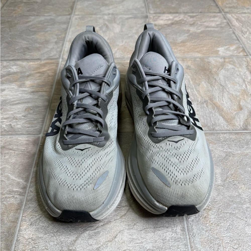 Hoka Men's Gray Running Shoes 13D Wide